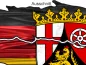Preview: Autoaufkleber die Fahne von Rheinland-Pfalz - Ansicht Ausschnitt