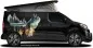 Preview: Autoaufkleber Schmetterling Walddesign auf dunklem Van