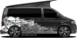 Preview: Autoaufkleber Totenköpfe Kleckse auf dunklem Van in Wunschfarbe