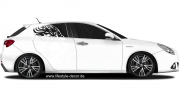 Preview: Autoaufkleber Totenkopf aus der Hölle