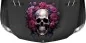 Preview: Autoaufkleber Totenkopf mit Rosen auf dunkler Motorhaube