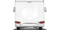 Preview: Autoaufkleber Wildbach in den Alpen auf Heck von hellem Reisemobil - Ansicht Farbauswahl