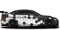 Preview: Autodekor Polygon Aufkleber auf dunklem PKW - Ansicht Farbauswahl