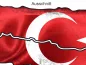 Preview: Türkische Flagge als Autoaufkleber - Ansicht Ausschnitt