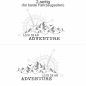 Preview: Autoaufkleber Mountains and Compass - Life is an adventure