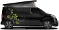 Preview: Bunter Auto Aufkleber Stilvolles Ornament auf dunklem Camper Preview: Bunter Auto Aufkleber Stilvolles Ornament auf dunklem Camper