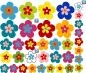 Preview: Camper Hippie Dekor Blütenset Flower Power zur individuellen Anordnung