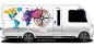Preview: Campingdekor farbige Weltkarte mit Kompassrose Preview: Campingdekor farbige Weltkarte mit Kompassrose