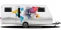 Preview: Campingdekor farbige Weltkarte mit Kompassrose Preview: Campingdekor farbige Weltkarte mit Kompassrose
