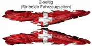 Preview: Schweizerfahne als Aufkleber fürs Auto