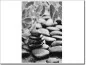 Preview: Digitaldruck mit Steinen schwarz-weiß