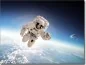 Preview: Glasbild Astronaut im All