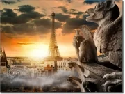 Preview: Fensteraufkleber Mystisches Paris