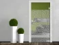 Preview: Fensterfolie Linienmosaik auf Glastür