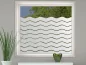 Preview: Milchglasfolie Sichtschutz Wellen 10/1 cm auf Fenster