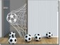 Mobile Preview: Glasaufkleber Fußballmotiv