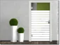 Preview: Ganzglastür Glasdekorfolie Streifen 10/1 cm