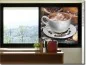 Preview: Bedruckte Glasfolie mit Kaffeetasse für Glas