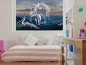 Preview: Glastattoo mit Einhorn und Fee Kinderzimmer
