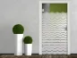 Preview: Glastür Milchgalsfolie Wellendesign