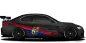 Preview: Autoaufkleber mit der Flagge von Ostfriesland auf Fahrzeugseite von dunklem Auto
