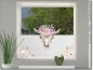Preview: Bedruckte Milchglasfolie Blumenschädel