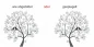 Preview: Möbeltattoo mit buntem Baum - Ansicht Ausrichtung