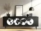 Preview: Weltkarte als dekorativer Möbelaufkleber - Ansicht Farbauswahl