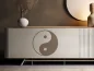 Preview: Möbeltattoo mit Yin und Yang Motiv