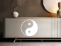 Preview: Möbeltattoo mit Yin und Yang Motiv - Ansicht Ausrichtung mit Farbauswahl