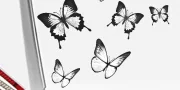 Preview: Autosticker Schmetterlingsschwarm