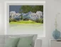 Preview: Sichtschutzfolie Berghof in den Dolomiten auf Fenster