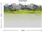 Preview: Sichtschutzfolie Berghof in den Dolomiten - Ansicht gespiegelt