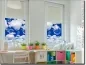 Preview: Sichtschutzfolie für Fenster im Kinderzimmer mit Seifenblasen am Himmel