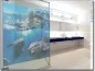Mobile Preview: transparenter Glasdruck mit Delphinen