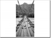 Preview: Türaufkleber als Foto Brücke über Fluss