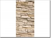 Preview: Türfolie Mauer aus hellen Steinen