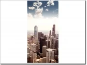 Mobile Preview: Türtapete der Skyline von Manhattan