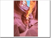 Preview: Selbstklebendes robustes Türtattoo mit Bild des Antelope Canyon in den USA