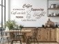 Preview: Wandschrift Kaffee