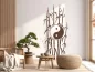 Preview: Wandtattoo mit Bambus und Yin und Yang