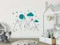 Preview: Wandtattoo Berge, Wolken und Sterne im Kinderzimmer