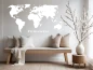 Preview: Wandtattoo mit Weltkarte und Fernweh Schriftzug
