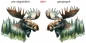 Preview: Wandtattoo Elch im Wald - Ansicht Ausrichtung Preview: Wandtattoo Elch im Wald - Ansicht Ausrichtung