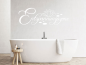 Preview: Wandtattoo Entspannungszone über Badewanne
