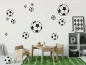 Preview: Wandtattoo Set mit Fußbällen