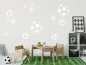 Preview: Wandtattoo Fußball Set