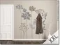 Preview: XXL Blumen als Wandtattoo Garderobe