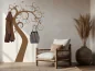 Preview: Zauberbaum Wandtattoo mit Garderobenhaken