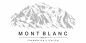 Preview: Wandtattoo Mont Blanc - Anordnungsbeispiel